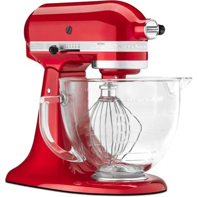 KitchenAid Artisan Designer Series Tilt-Back Head Stand Mixer In Candy Apple Red - Image 3