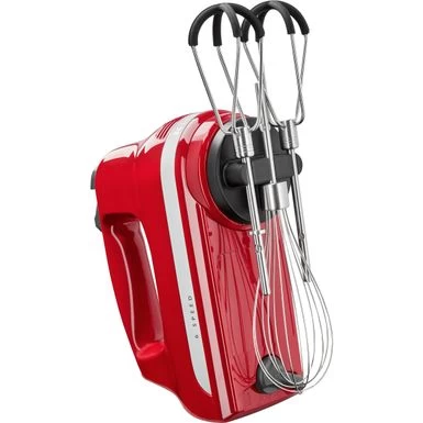 KitchenAid - 6 Speed Hand Mixer With Flex Edge Beaters - KHM6118 - Empire Red - Image 5