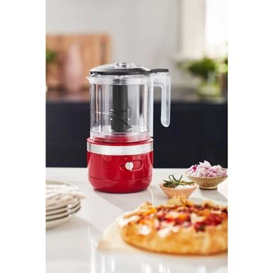 KitchenAid Cordless 5-Cup Food Chopper With Multi-Purpose Blade And Whisk Accessory In Empire Red - Image 3