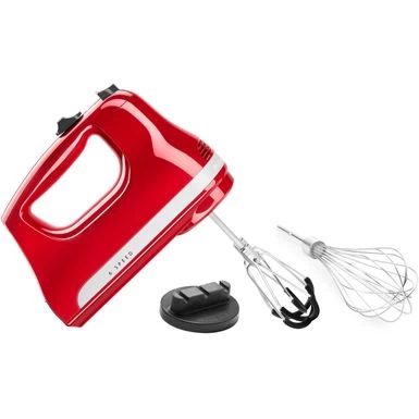 KitchenAid - 6 Speed Hand Mixer With Flex Edge Beaters - KHM6118 - Empire Red - Image 3