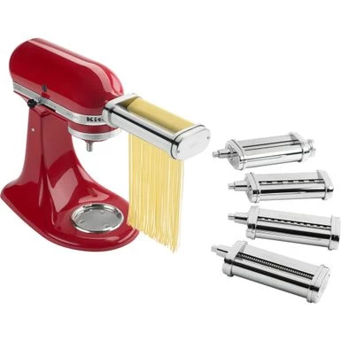 KitchenAid 5-PC. Pasta Deluxe Set For KitchenAid Stand Mixers - Pasta Roller W/ Cutters For Spaghetti, Fettuccine, Capellini & Lasagna - Image 2