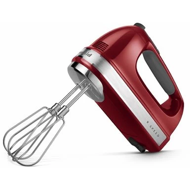 KitchenAid 9-Speed Hand Mixer With Turbo Beater II Accessories In Empire Red - Image 3