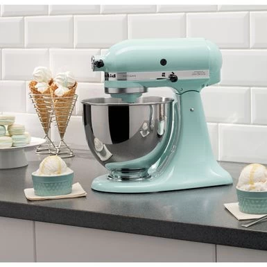 KitchenAid Artisan Series 325-Watt Tilt-Back Head Stand Mixer In Ice Blue - Image 4