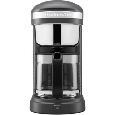 KitchenAid 12-Cup Drip Coffee Maker With Spiral Showerhead And Programmable Warming Plate In Matte Charcoal Gray