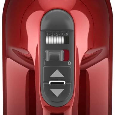 KitchenAid 9-Speed Hand Mixer With Turbo Beater II Accessories In Candy Apple Red - Image 2