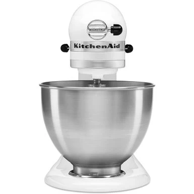 KitchenAid - Classic Series 4.5 Quart Tilt-Head Stand Mixer - K45SSWH - Blanco - Image 10