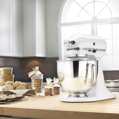 KitchenAid Artisan Series 325-Watt Tilt-Back Head Stand Mixer In White - Image 3