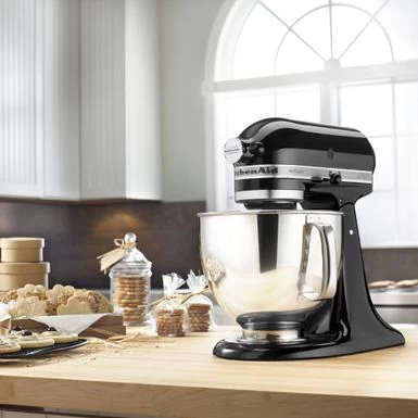 KitchenAid Artisan Series 325-Watt Tilt-Back Head Stand Mixer In Onyx Black - Image 4