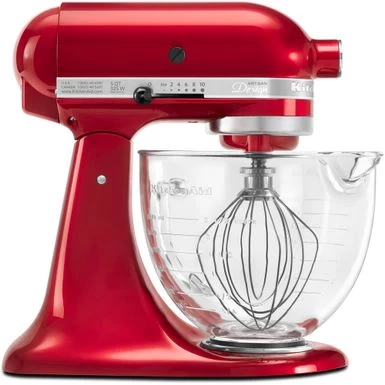 KitchenAid Artisan Designer Series Tilt-Back Head Stand Mixer In Candy Apple Red