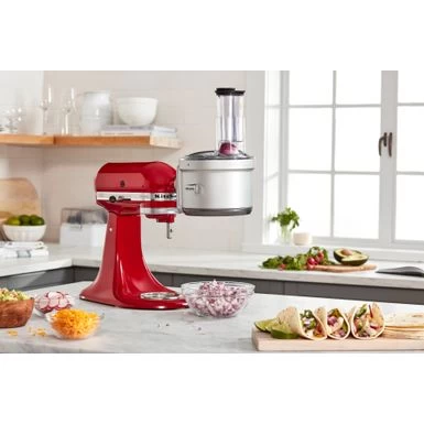 KitchenAid - KSM2FPA Food Processor Attachment Kit With Commercial Style Dicing - Plata - Image 3