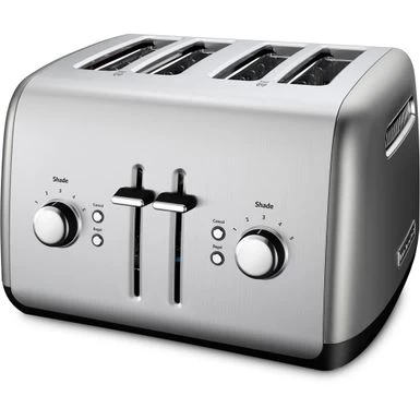 KitchenAid 4-Slice Toaster With Illuminated Buttons In Contour Silver