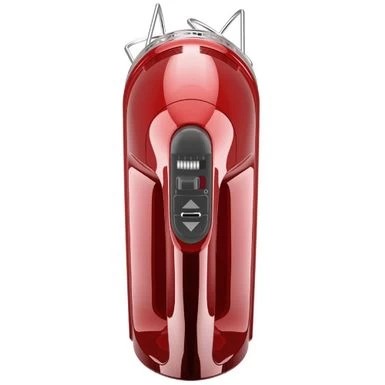 KitchenAid 9-Speed Hand Mixer With Turbo Beater II Accessories In Candy Apple Red - Image 4