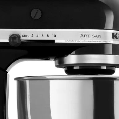 KitchenAid Artisan Series 325-Watt Tilt-Back Head Stand Mixer In Onyx Black - Image 3