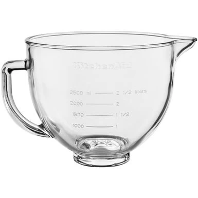 KitchenAid 5-Qt. Clear Glass Bowl With Lid For KitchenAid Tilt-Head Stand Mixers - Image 2
