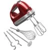 KitchenAid 9-Speed Hand Mixer With Turbo Beater II Accessories In Candy Apple Red