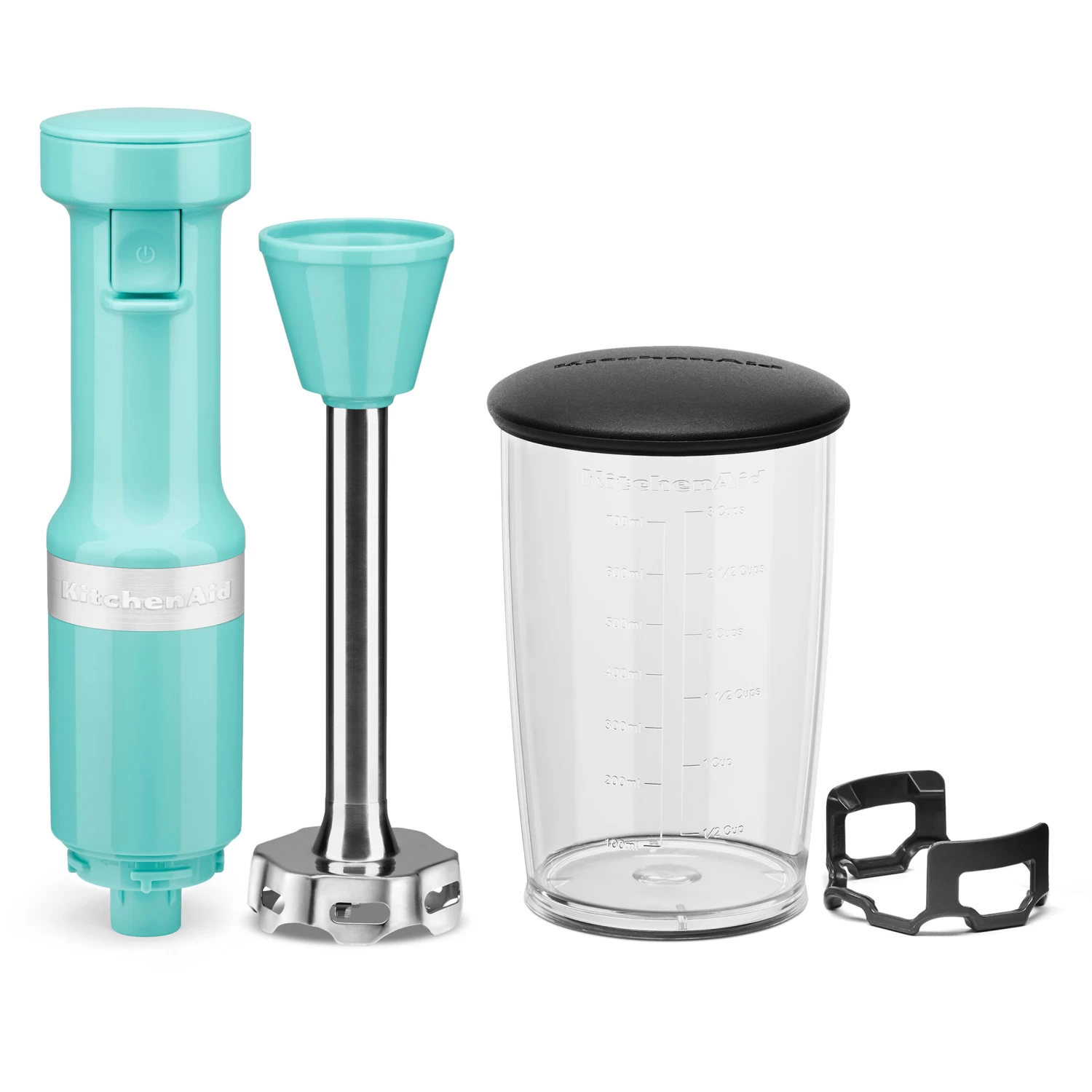 KitchenAid Corded Variable-Speed Immersion Blender In Aqua Sky With Blending Jar - Image 5