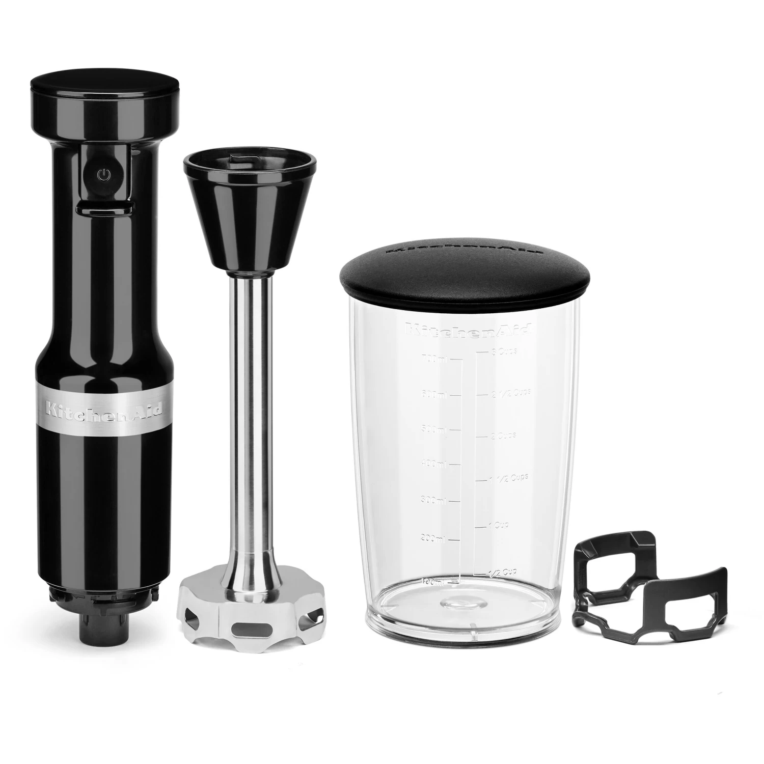 KitchenAid Corded Variable-Speed Immersion Blender In Onyx Black With Blending Jar - Image 2