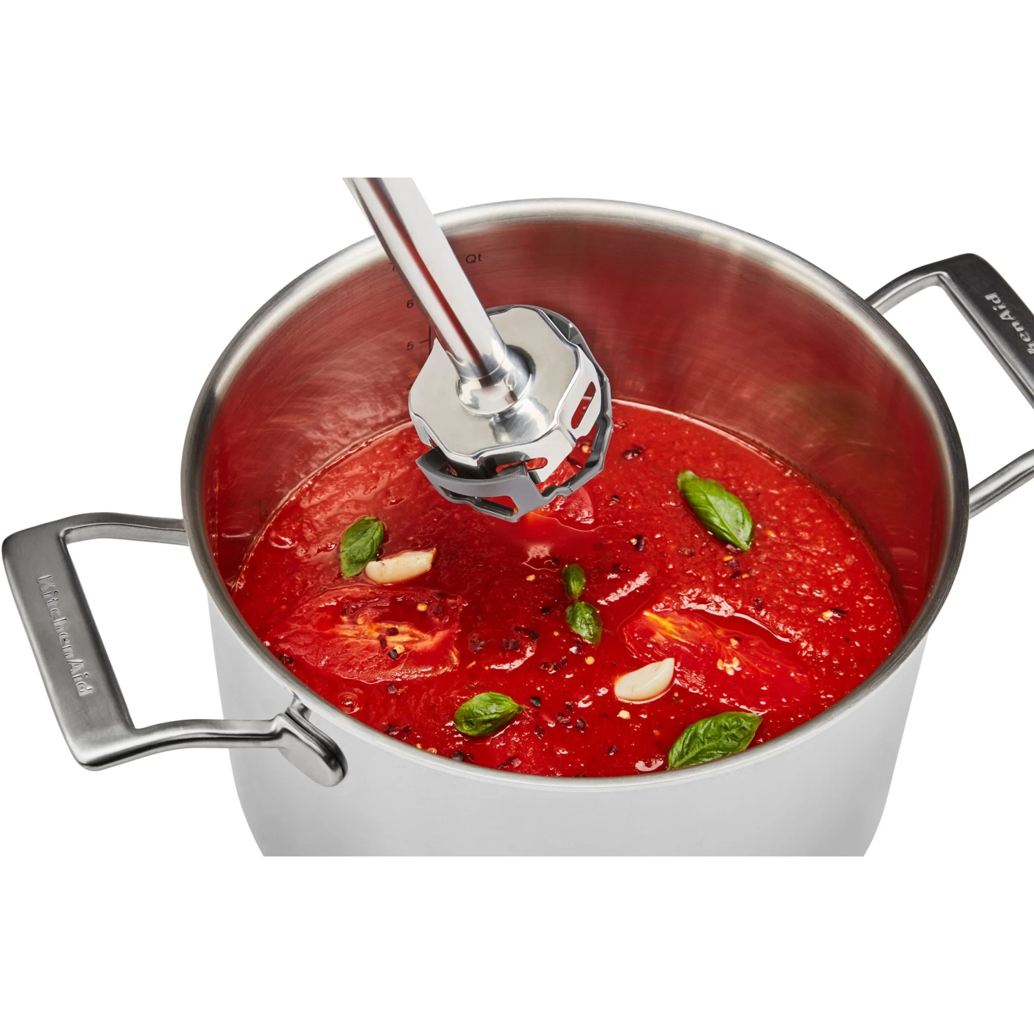 KitchenAid Corded Variable-Speed Immersion Blender In Passion Red With Blending Jar - Image 5