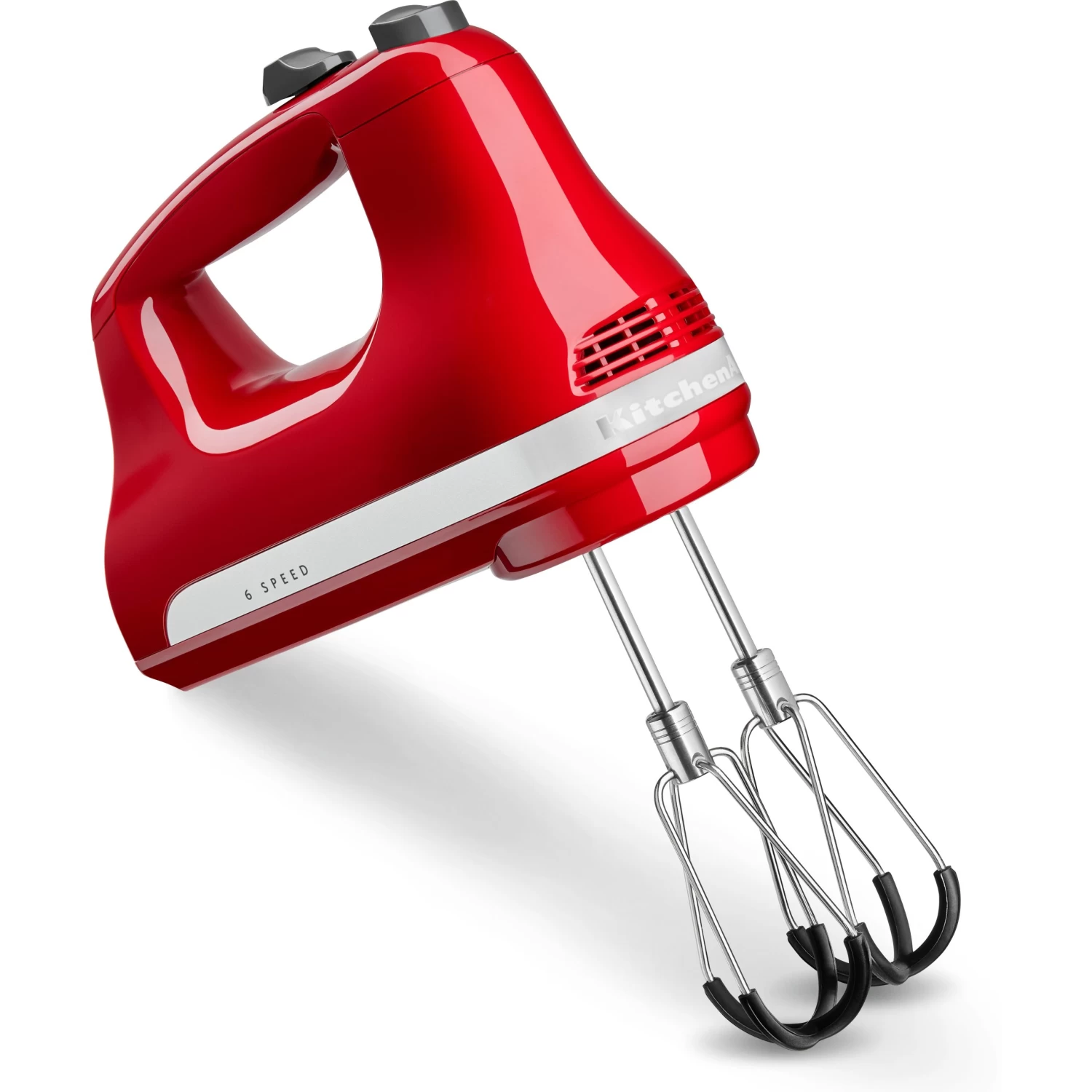 KitchenAid - 6 Speed Hand Mixer With Flex Edge Beaters - KHM6118 - Empire Red - Image 7
