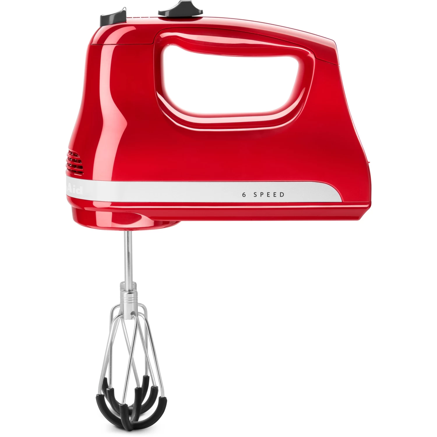 KitchenAid - 6 Speed Hand Mixer With Flex Edge Beaters - KHM6118 - Empire Red - Image 9