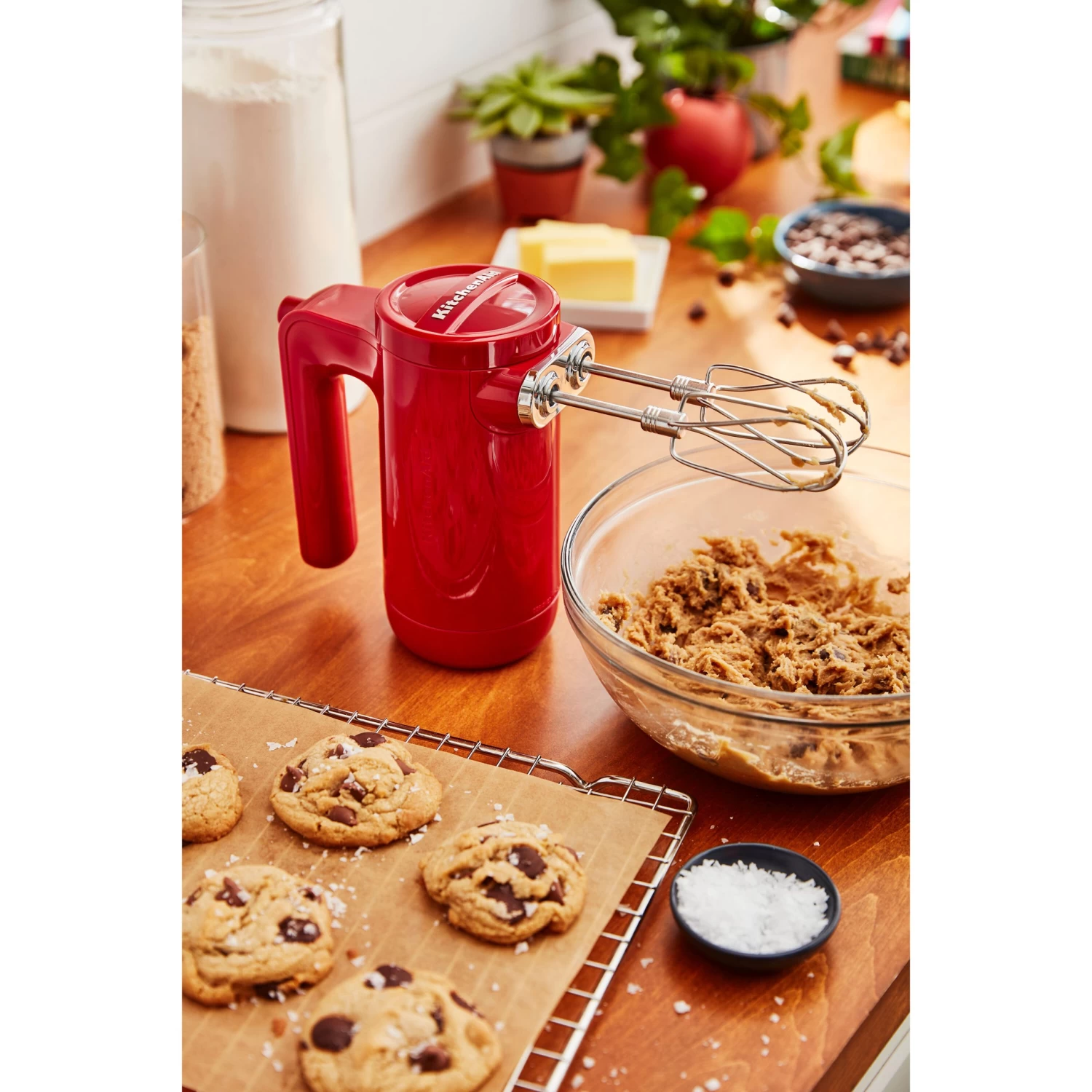 KitchenAid Cordless 7-Speed Hand Mixer With Turbo Beaters II In Empire Red - Image 3