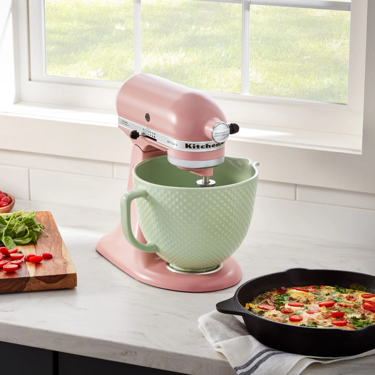 KitchenAid Artisan Series 325-Watt Tilt-Back Head Stand Mixer In Matte Dried Rose - Image 2