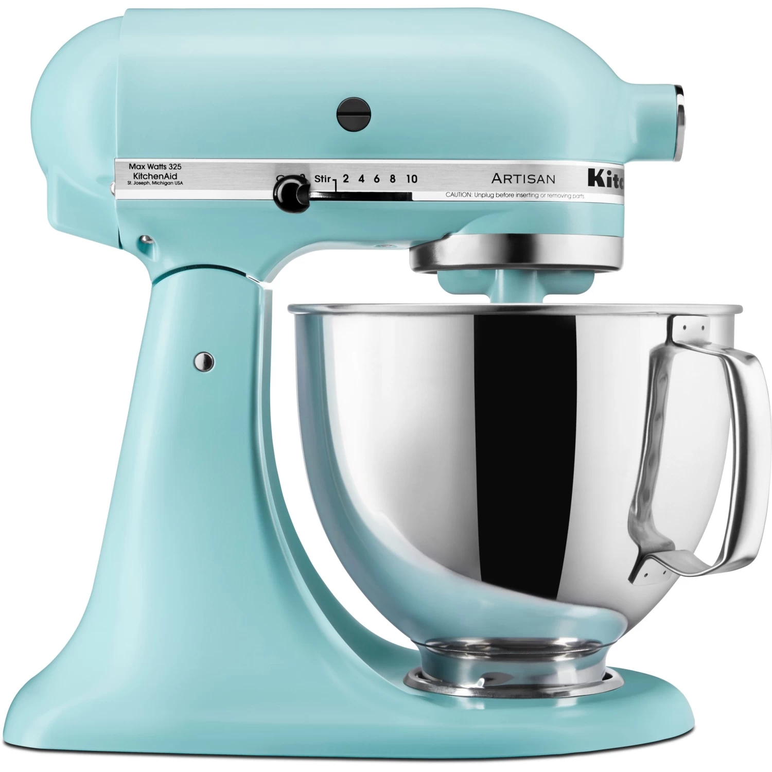 KitchenAid - Artisan Series 5 Quart Tilt-Head Stand Mixer - KSM150PSMI - Mineral Water Blue - Image 6