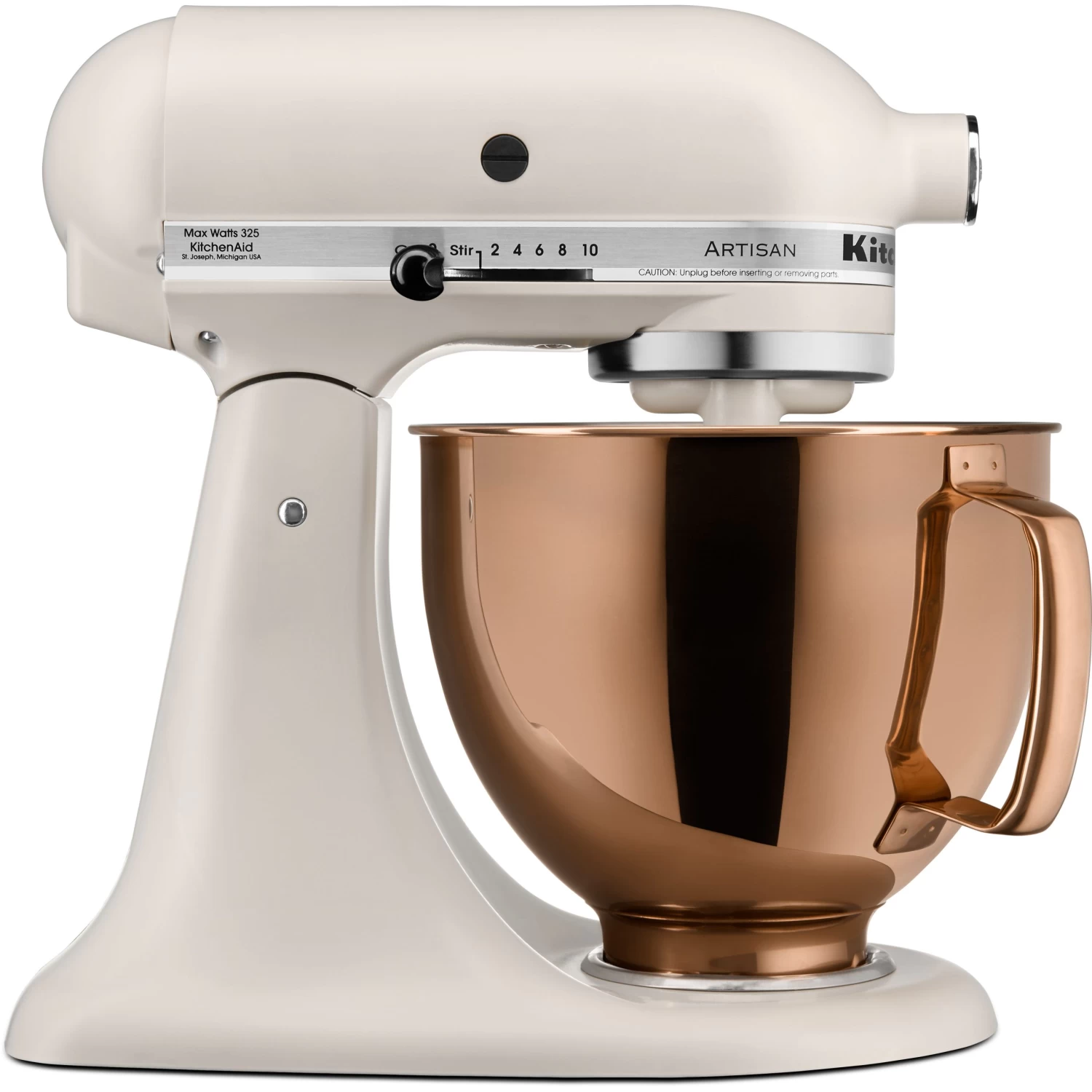 KitchenAid 5-Quart Tilt-Head Metallic Finish Stainless Steel Bowl In Radiant Copper - Image 4