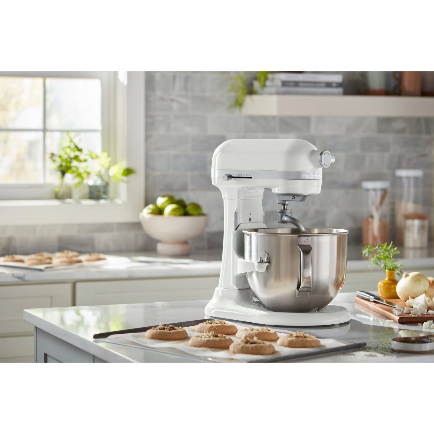 KitchenAid 7-Qt. Bowl Lift Stand Mixer In White - Image 2